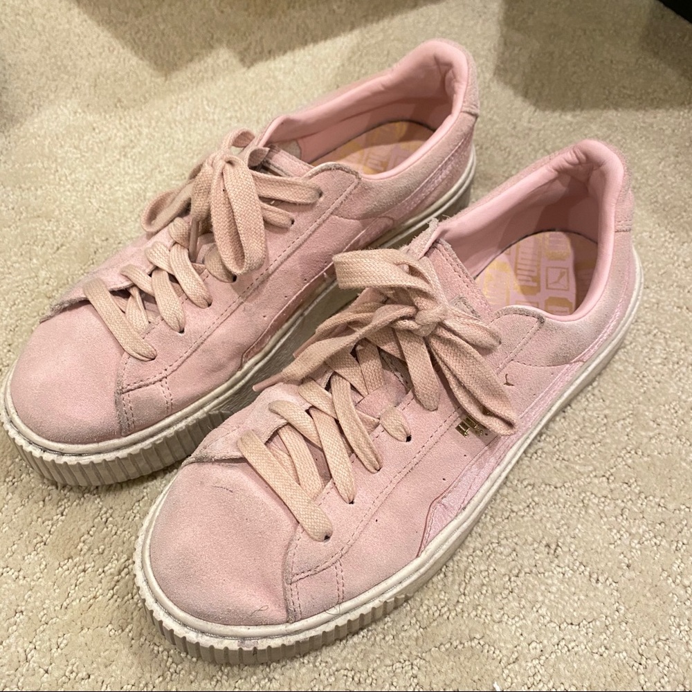 Puma pink sneakers